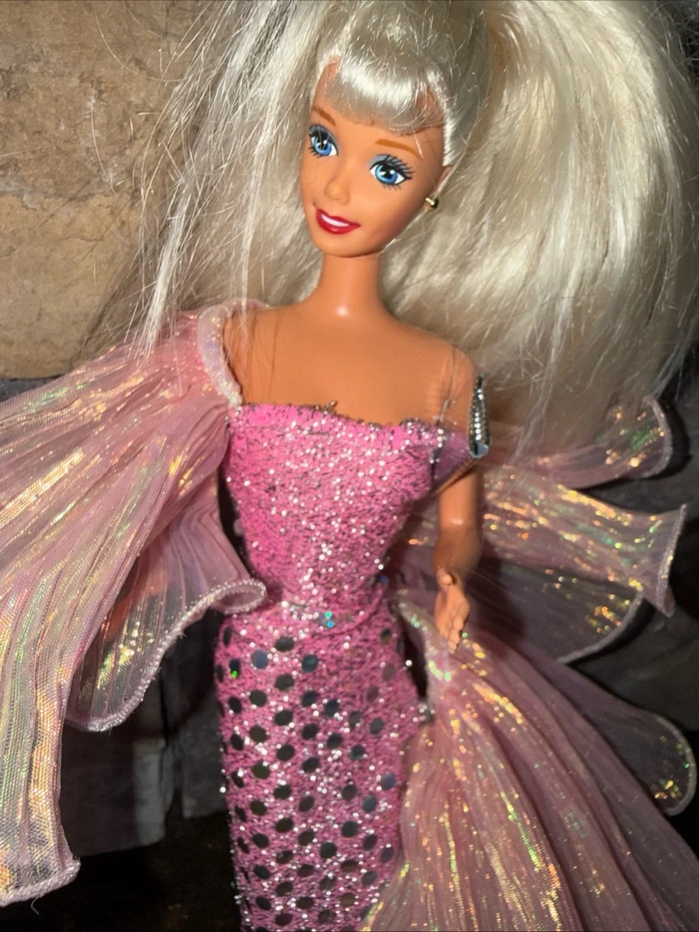 Barbie fashion pink dress vintage